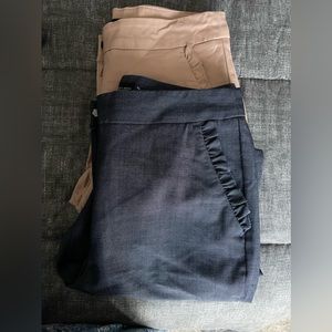 Zara ruffled pocket trousers